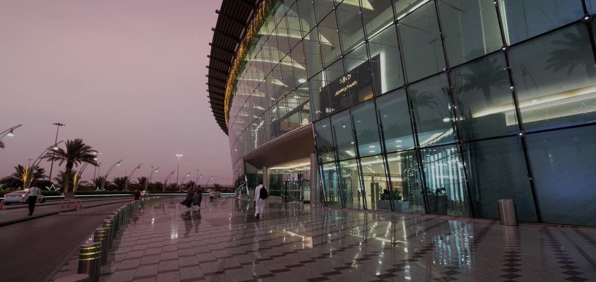 Mall of Arabia with solar panels on rooftop