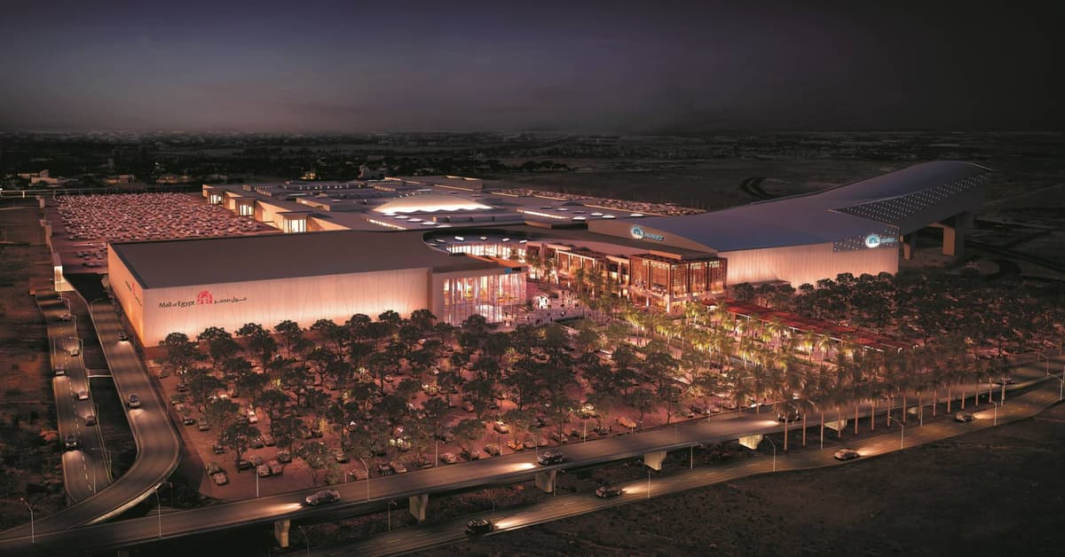 Mall of Egypt commercial complex with solar installation